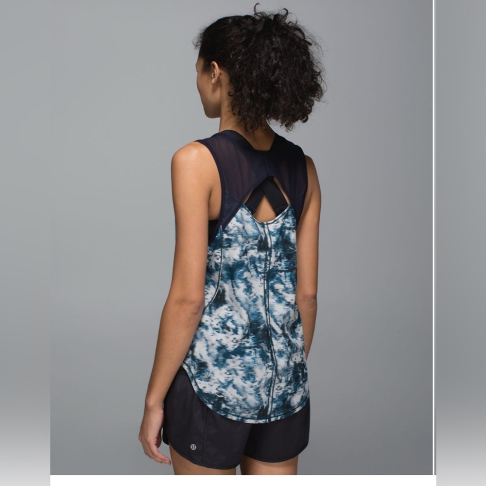 Lululemon Sculpt Tank Sea Side Silver Fox Alberta Lake / Naval Blue 6 - Picture 2 of 9